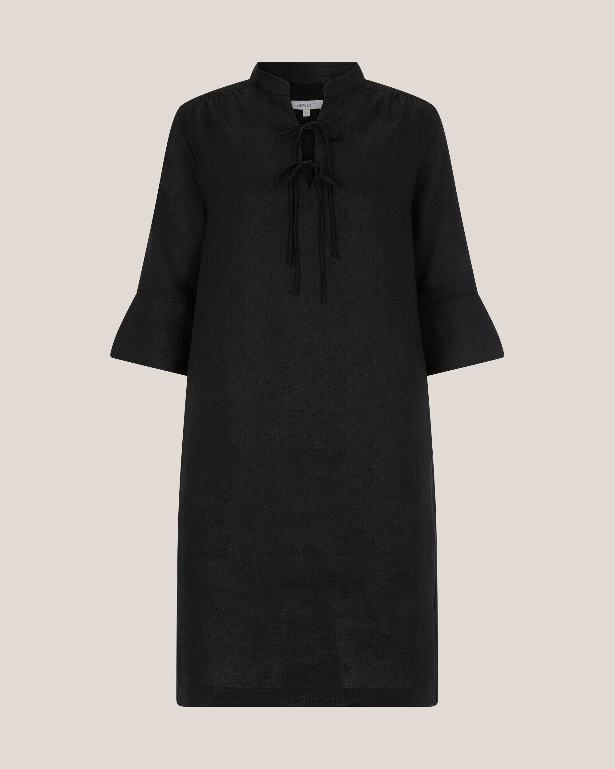 Kp Thea Linen Dress Svart | Newhouse
