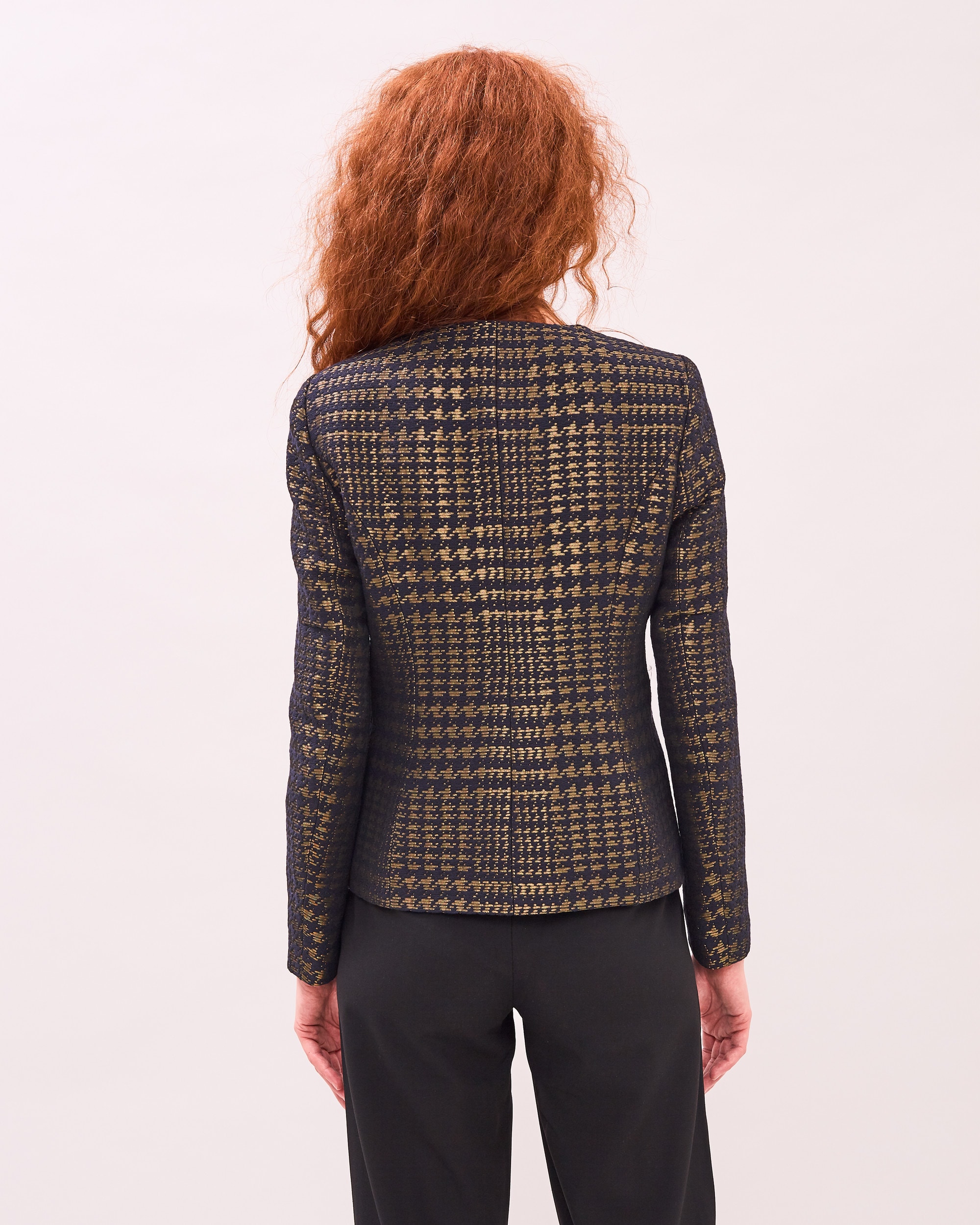 Köp Guldfärgad jacquard kavaj Halifax Marinblå Newhouse Köp Guldfärgad jacquard kavaj Halifax Marinblå Newhouse