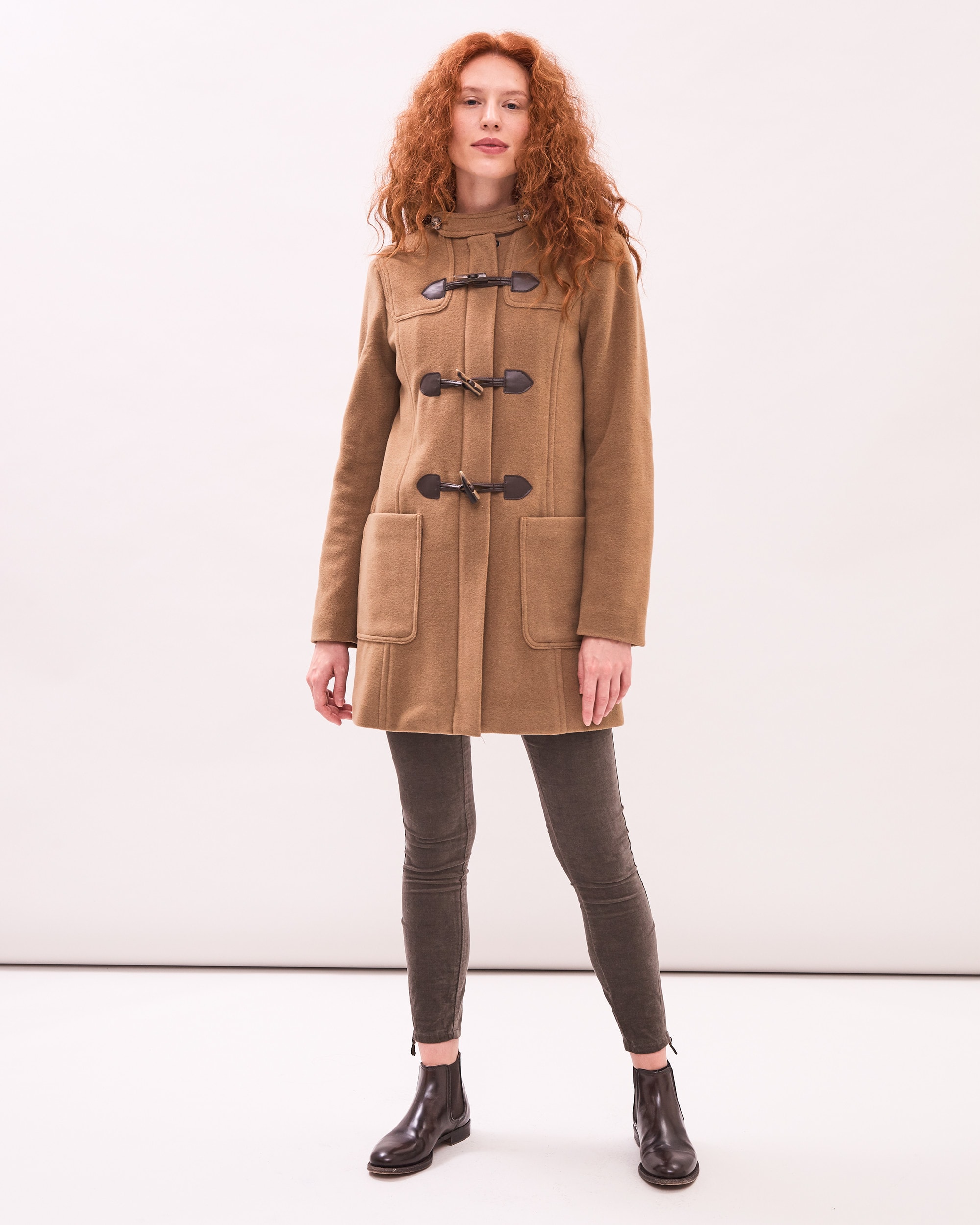 Ullkappa Duffel Coat - Mörk Kamel | Newhouse