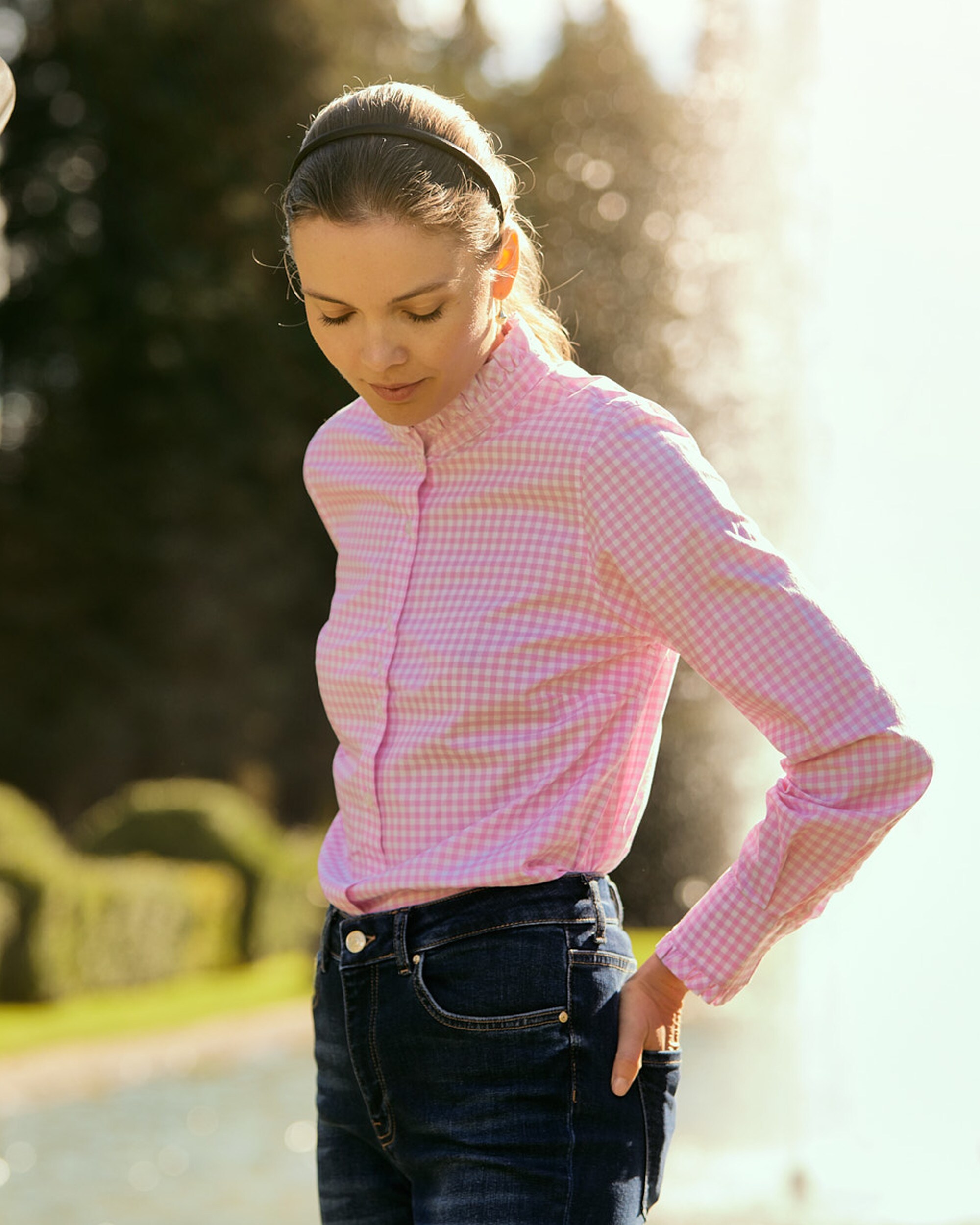 Gingham Frill Shirt Newhouse