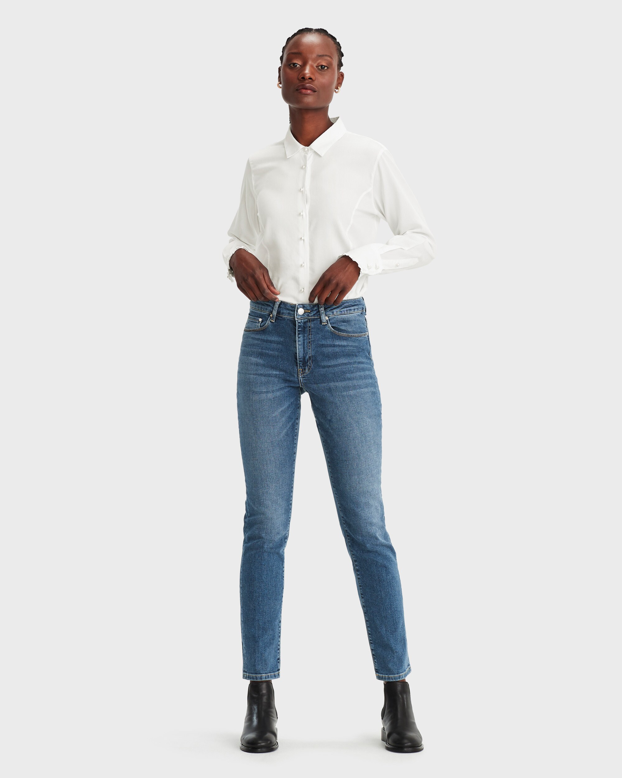 Jeans Nora regular stentvätt