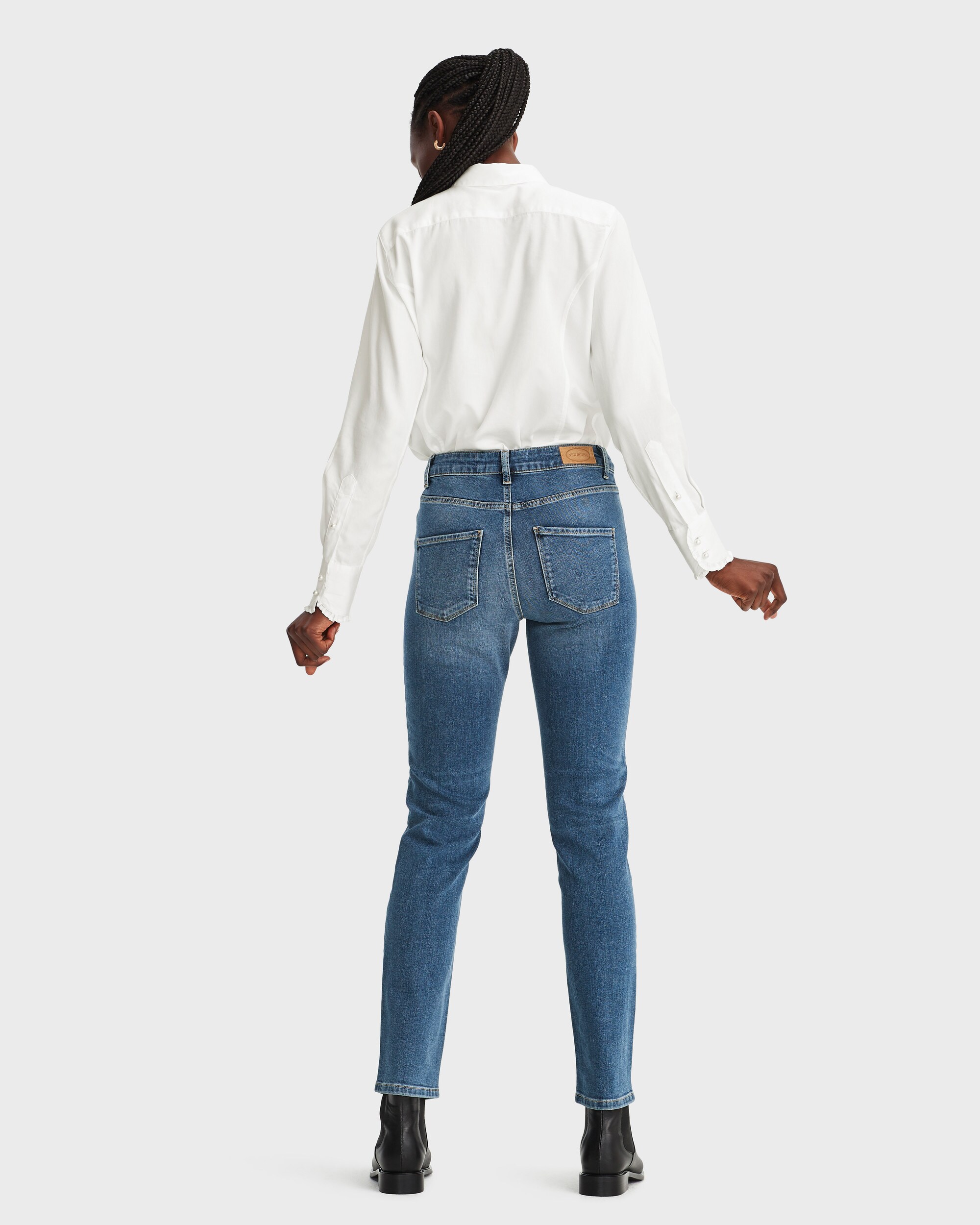 Jeans Nora regular stentvätt