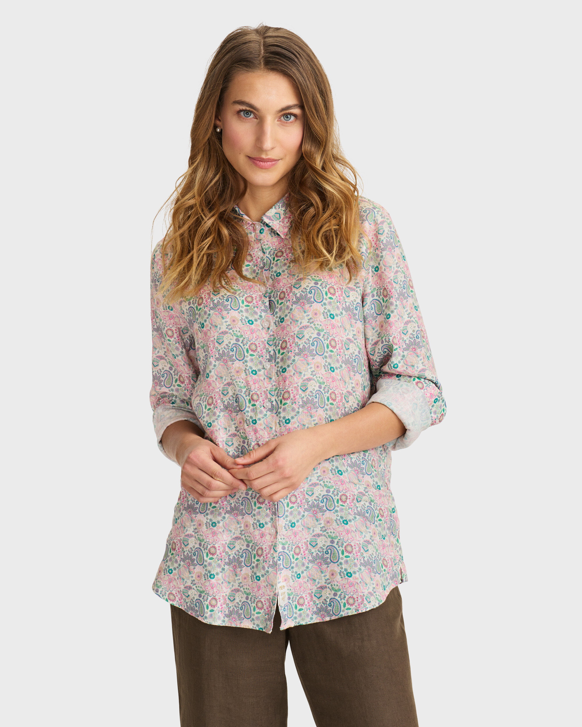 Elsa Paisley Linen Shirt