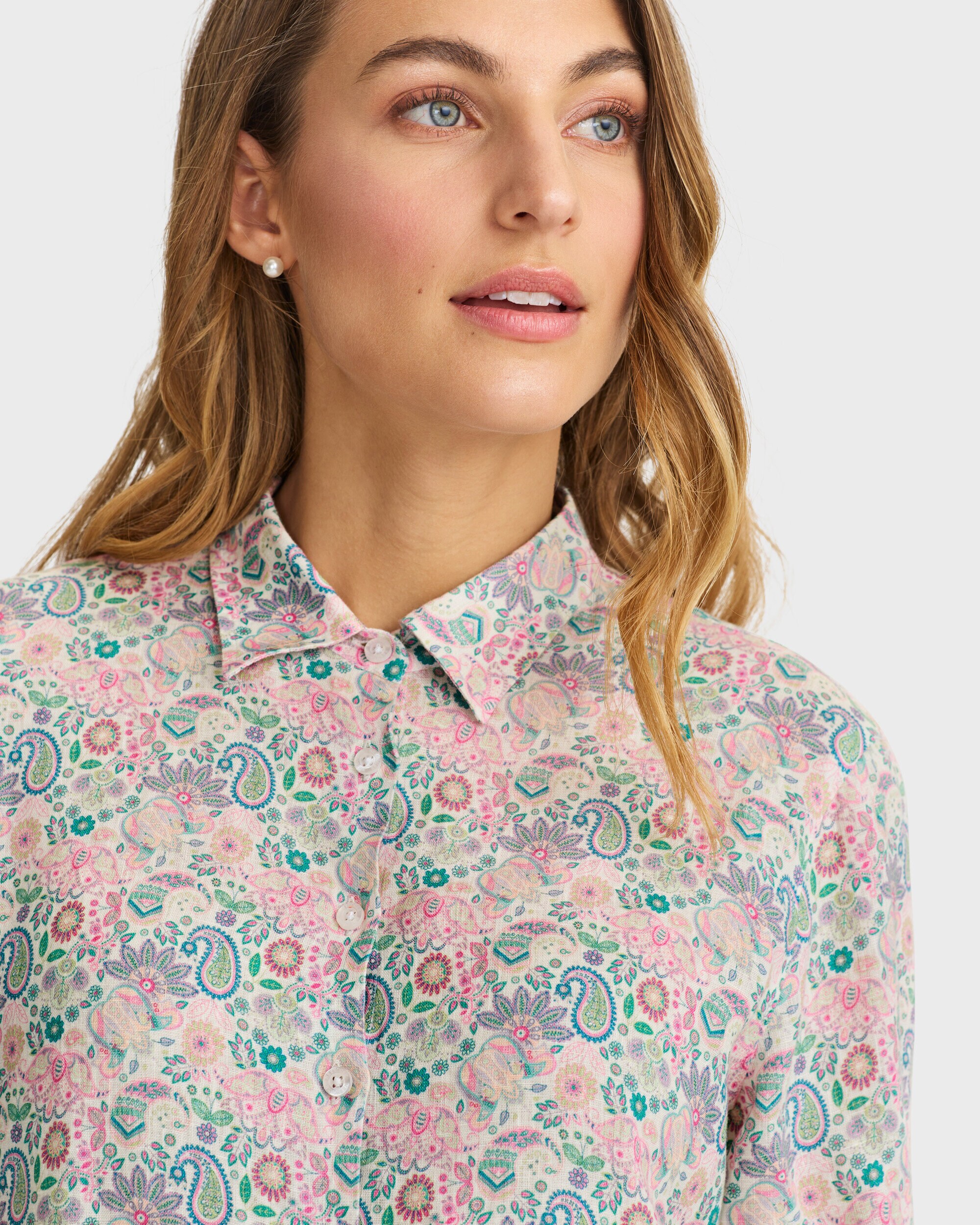 Linneskjorta Elsa Paisley