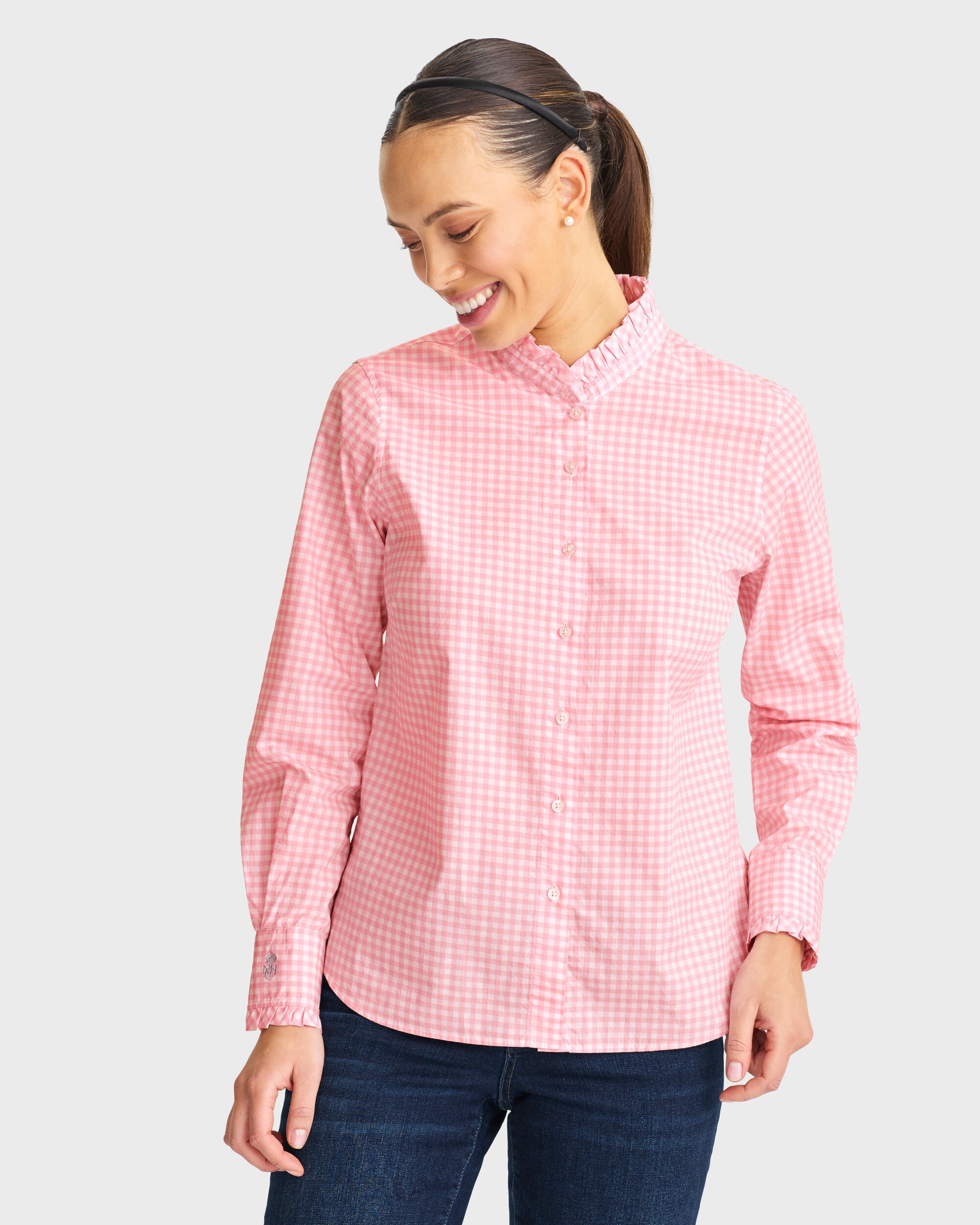 Frillskjorta Gingham