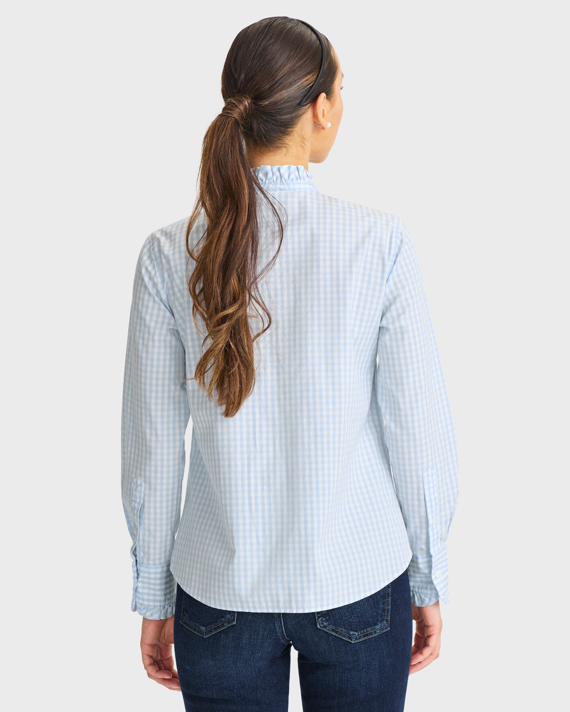 Gingham Frill Shirt