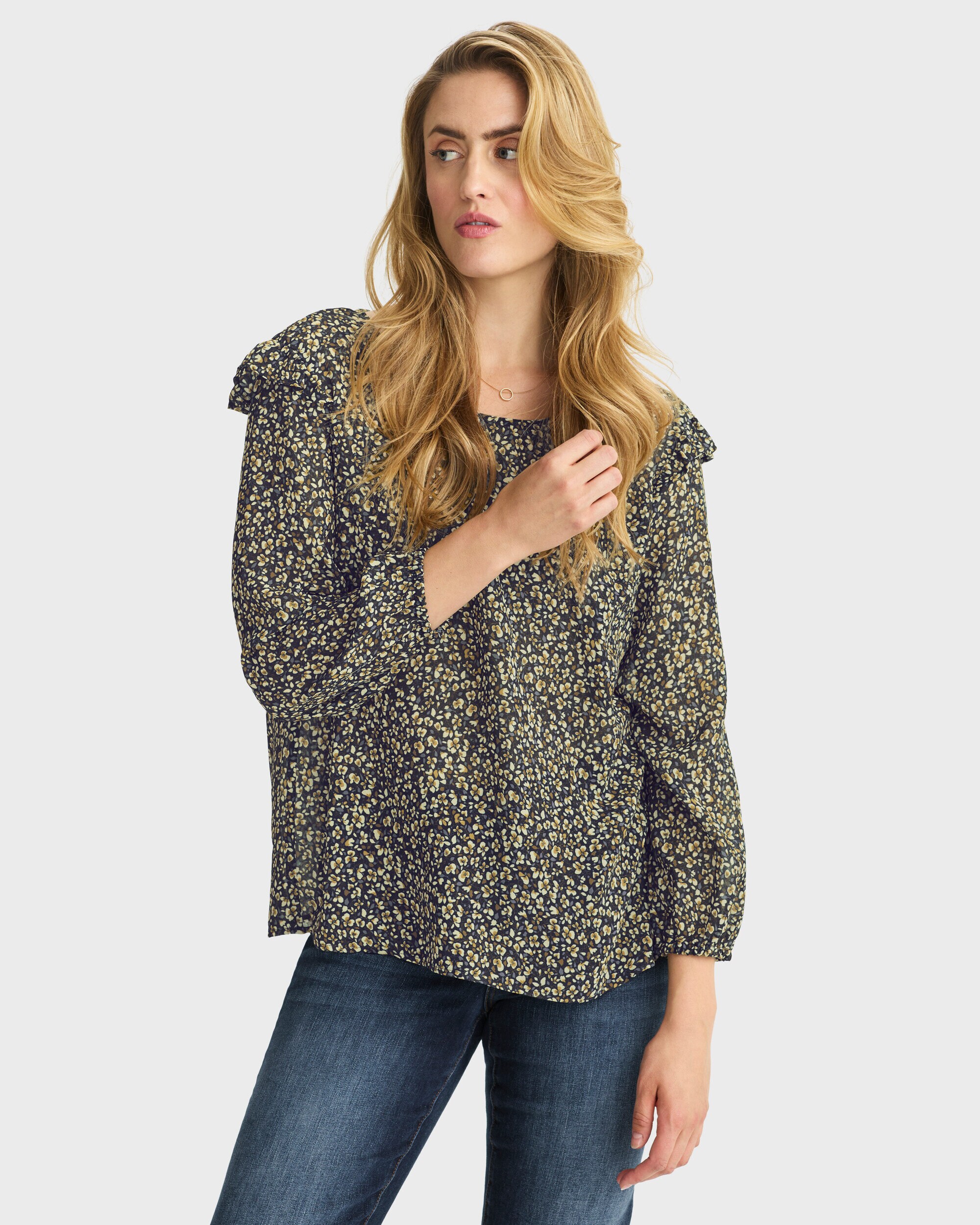 Blus Marie Mini Flower