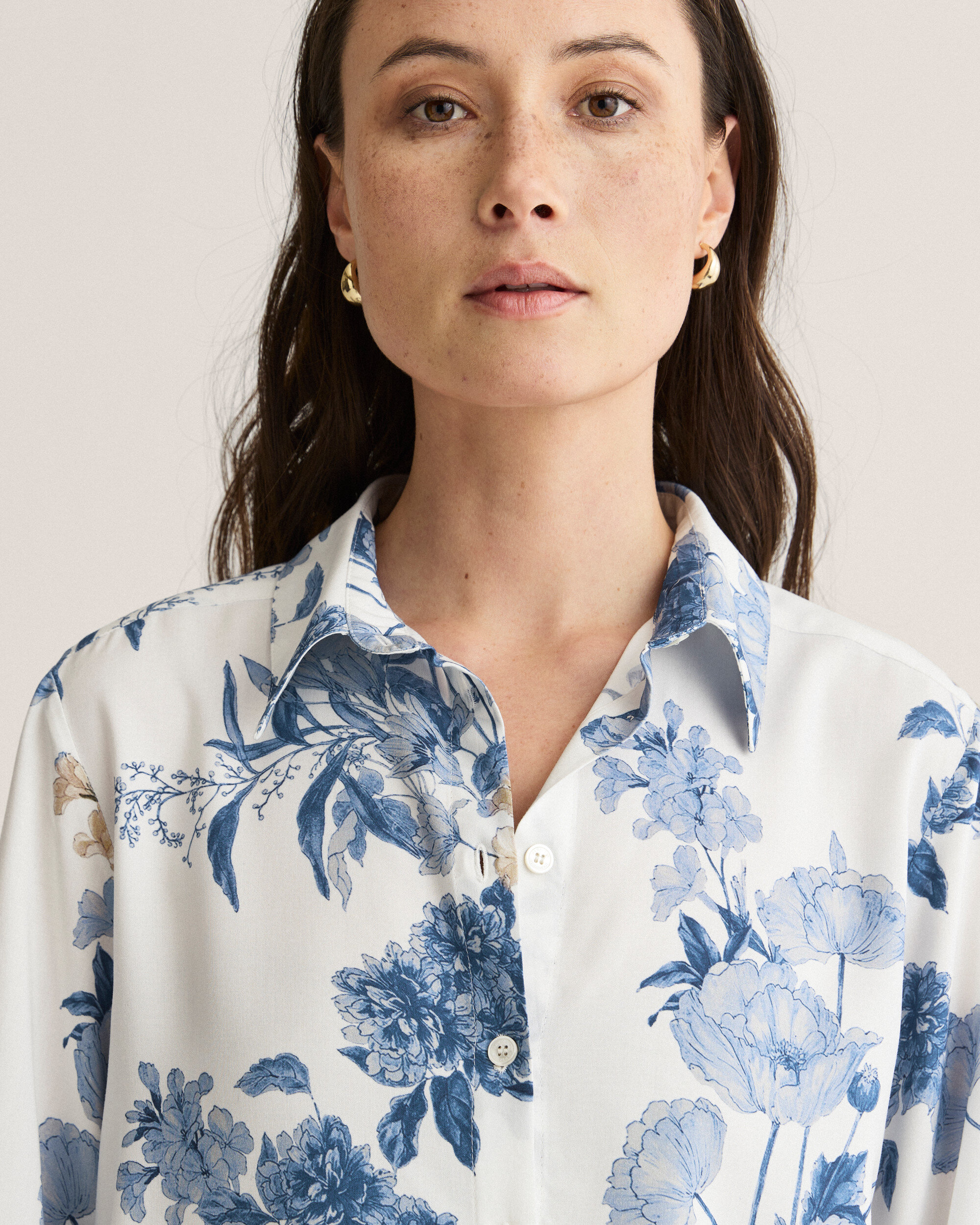 Sofia Delft Flower Shirt